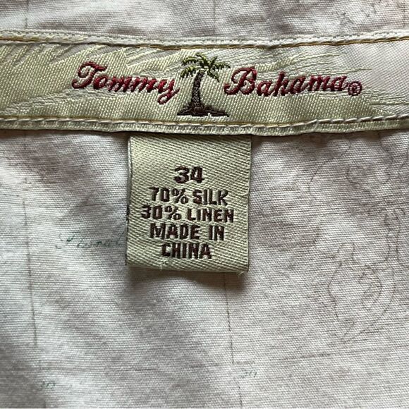 Tommy Bahama Men's Shorts Navy Blue/Grey Plaid Size 34 Silk/Linen - Picture 4 of 8